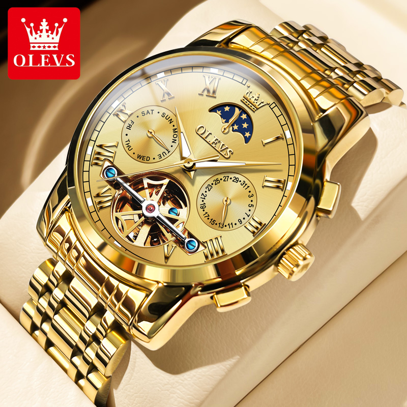 Resistance Band - OLEVS 6617 Orologio meccanico classico da