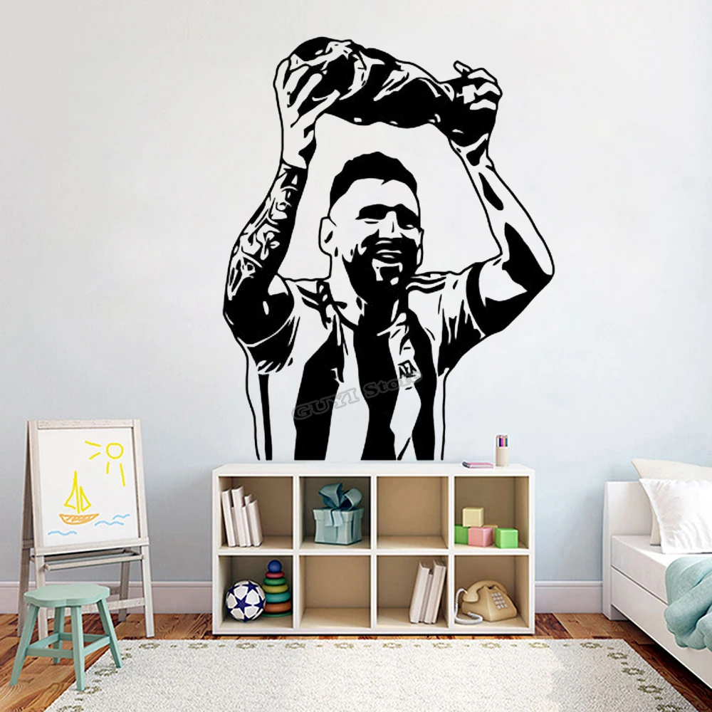 Sports Equipment Poster - Messi Adesivo da parete Decalcomania in