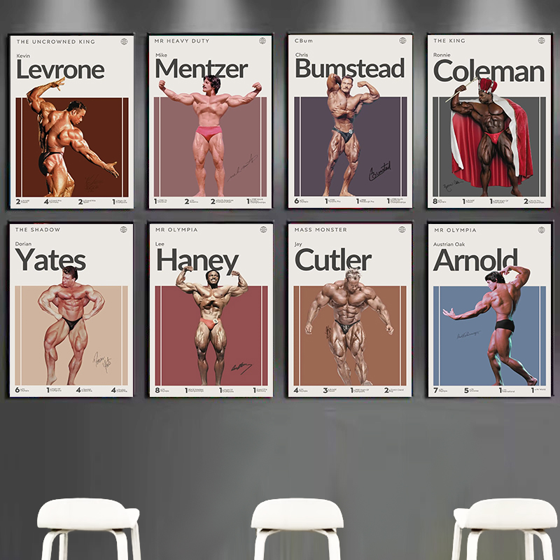 Sports Equipment Poster - Motivazione Bodybuilder Poster Bumstead Coleman Mr