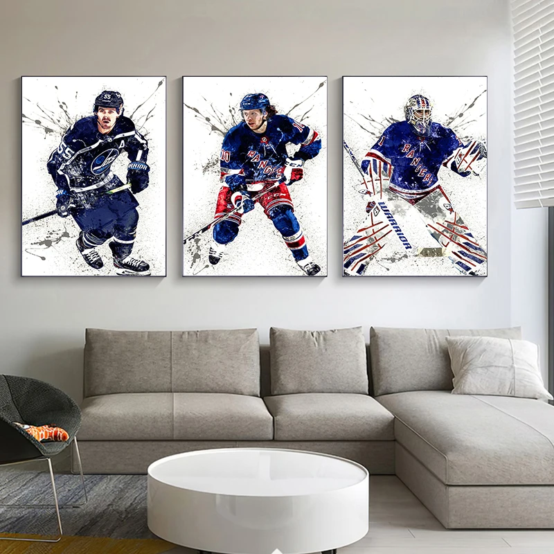 Abstract Ice Hockey Portrait S - Sports Equipment Poster recensione e prezzo